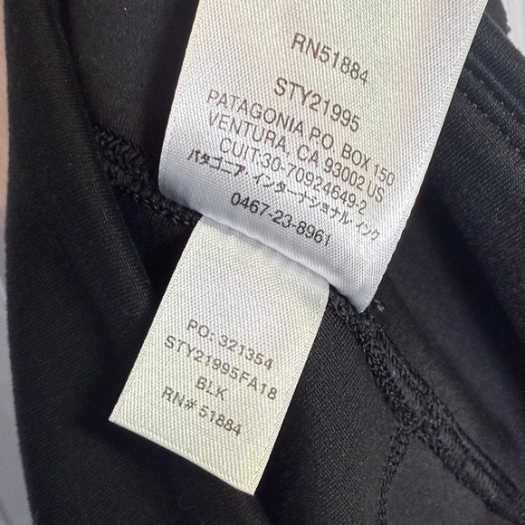 Patagonia Women's Pack Out Tights in Black W2070 Sz S - Picture 10 of 10